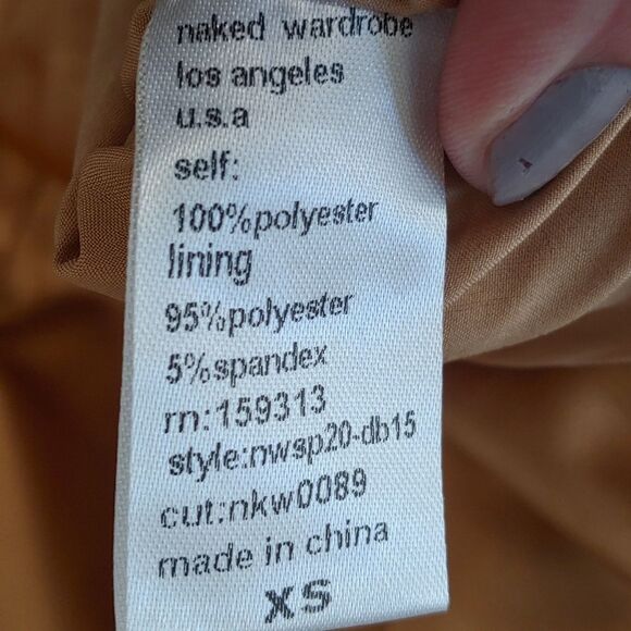 Naked Wardrobe The Statement Gold Bustier Strapless Fitted Mini Dress NW… - Picture 11 of 12